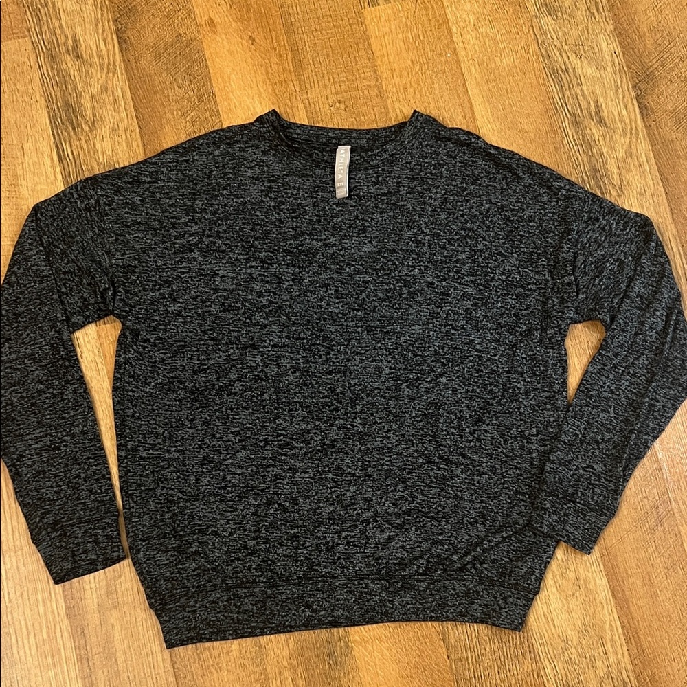 Athleta Women’s Crewneck Active long sleeve in Charcoal Heather